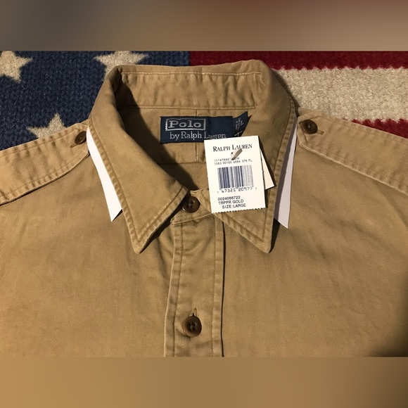 Vintage Ralph Lauren Polo RLPC Sportsman FISHING DOG HUNTING Shirt L Rlx Rod Usa - Picture 3 of 14